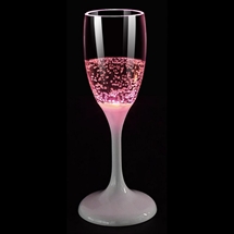 Unison - Rosa LED Champagneglas 